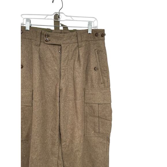 Vintage German Serios Field Pants Military Wool Cargo Size 33 X 29 - Picture 12 of 16